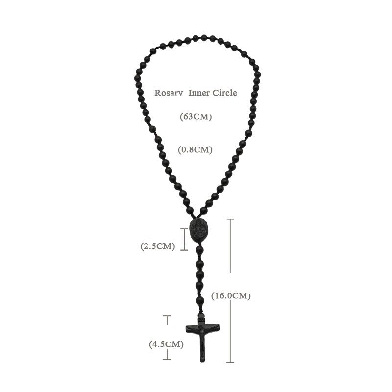 Christianartworkshop Chapelet crucifix en perles de bois d'olivier - image 12