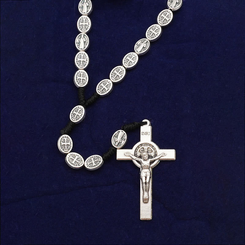 Christianartworkshop Crucifix de Saint Benoît Chapelet catholique - image 1