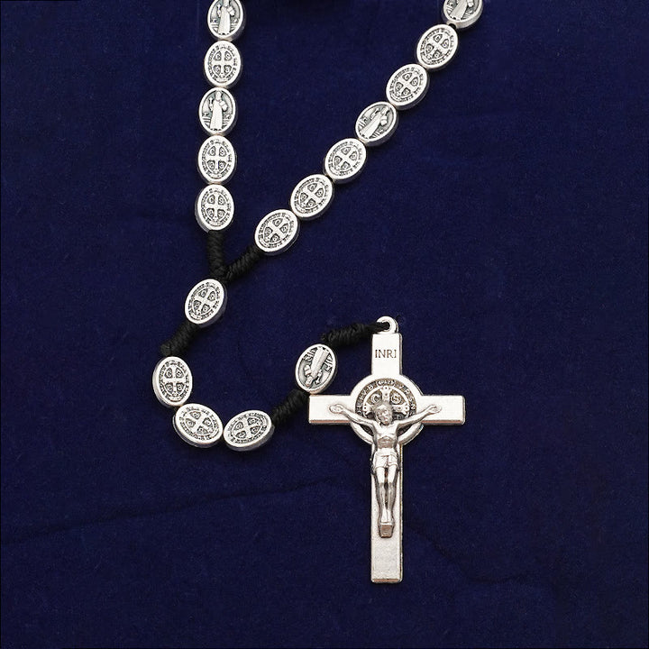 Christianartworkshop Crucifix de Saint Benoît Chapelet catholique - image 1