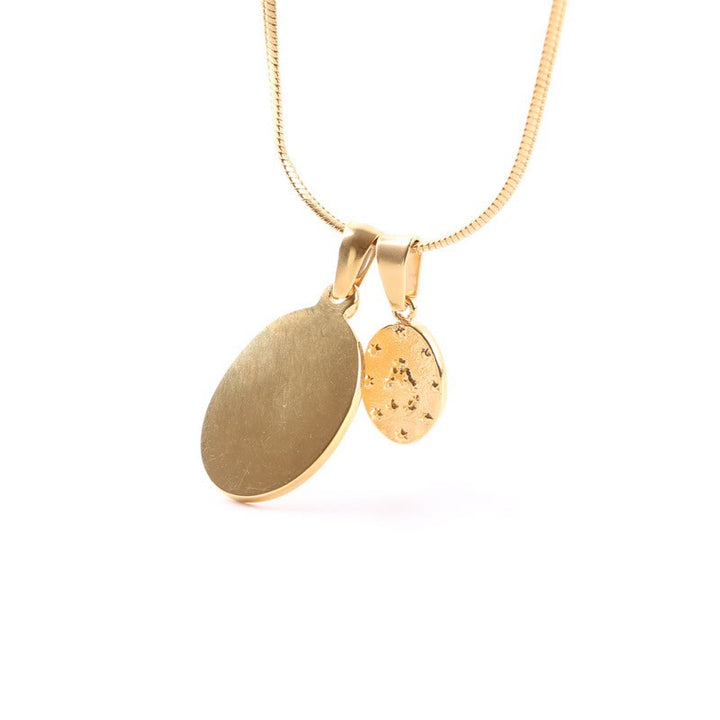 Christianartworkshop Collier pendentif double Notre-Dame de la Ronde en or - image 4