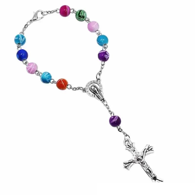 Bracelet chapelet en céramique souple à une dizaine - image 1