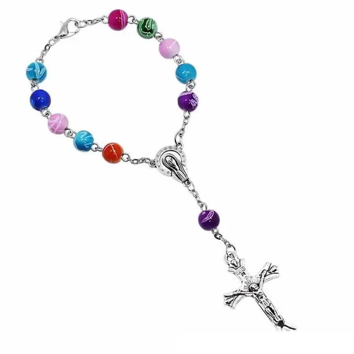 Bracelet chapelet en céramique souple à une dizaine - image 1