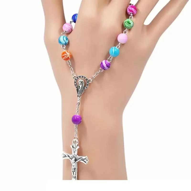 Bracelet chapelet en céramique souple à une dizaine - image 6