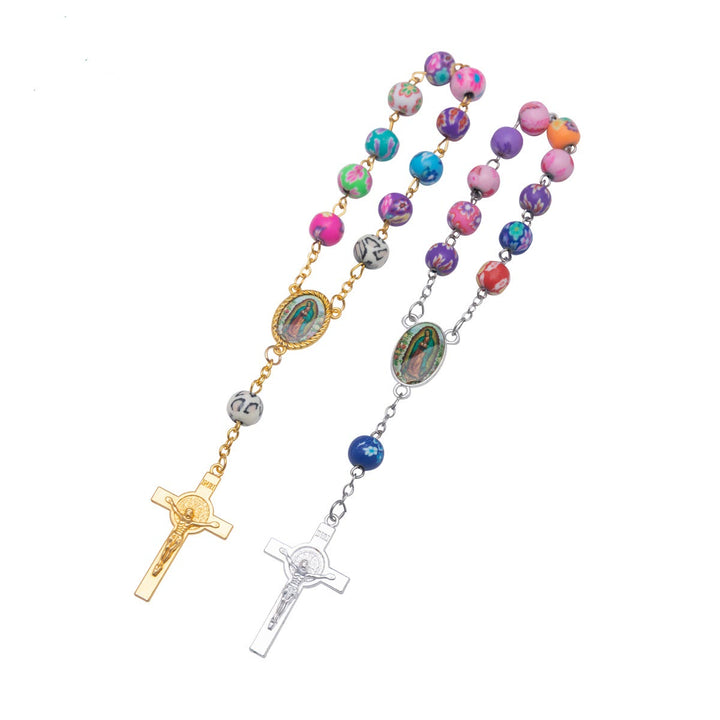 Bracelet chapelet en céramique souple à une dizaine - image 2