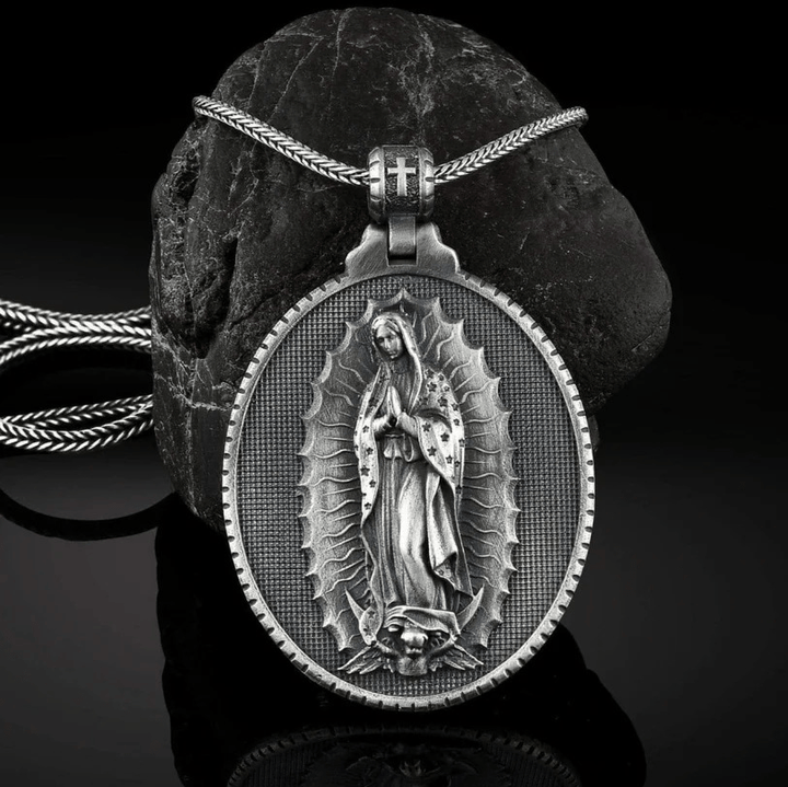 Christianartworkshop Collier Notre-Dame de Guadalupe Vierge Marie - Argent - image 0