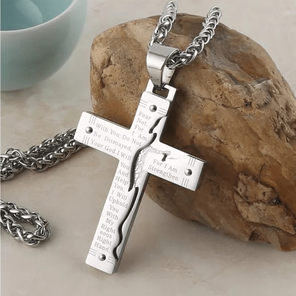 Christianartworkshop Jésus Christianartworkshop Crucifix Religion Pendentif Croix Collier - Argent - image 11