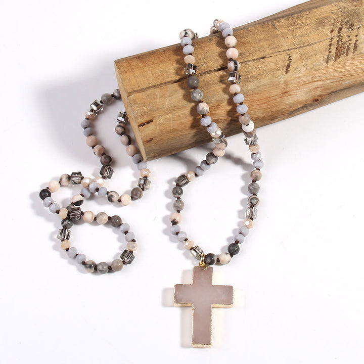 Christianartworkshop Pendentif croix catholique, collier chrétien, bijou religieux - Chameau - image 4