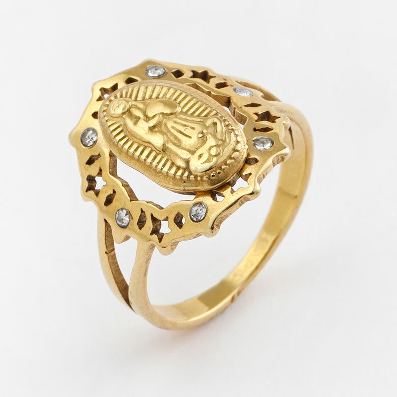 Christianartworkshop Bague squelette délicate Notre-Dame de Guadalupe - image 1