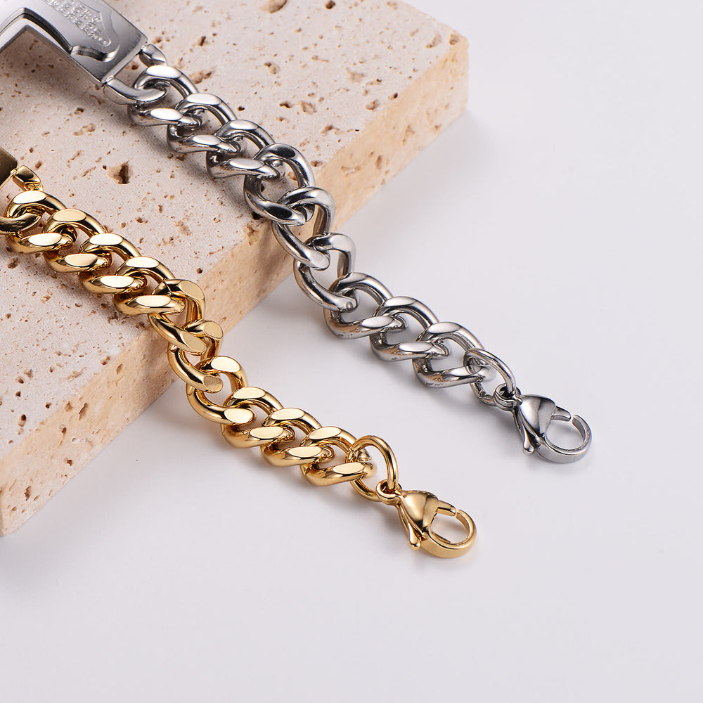 Bracelet jonc crucifix avec verset biblique et croix de Jésus, orné d'une croix solide et d'un bijou de prière, signé Christianartworkshop. - image 1