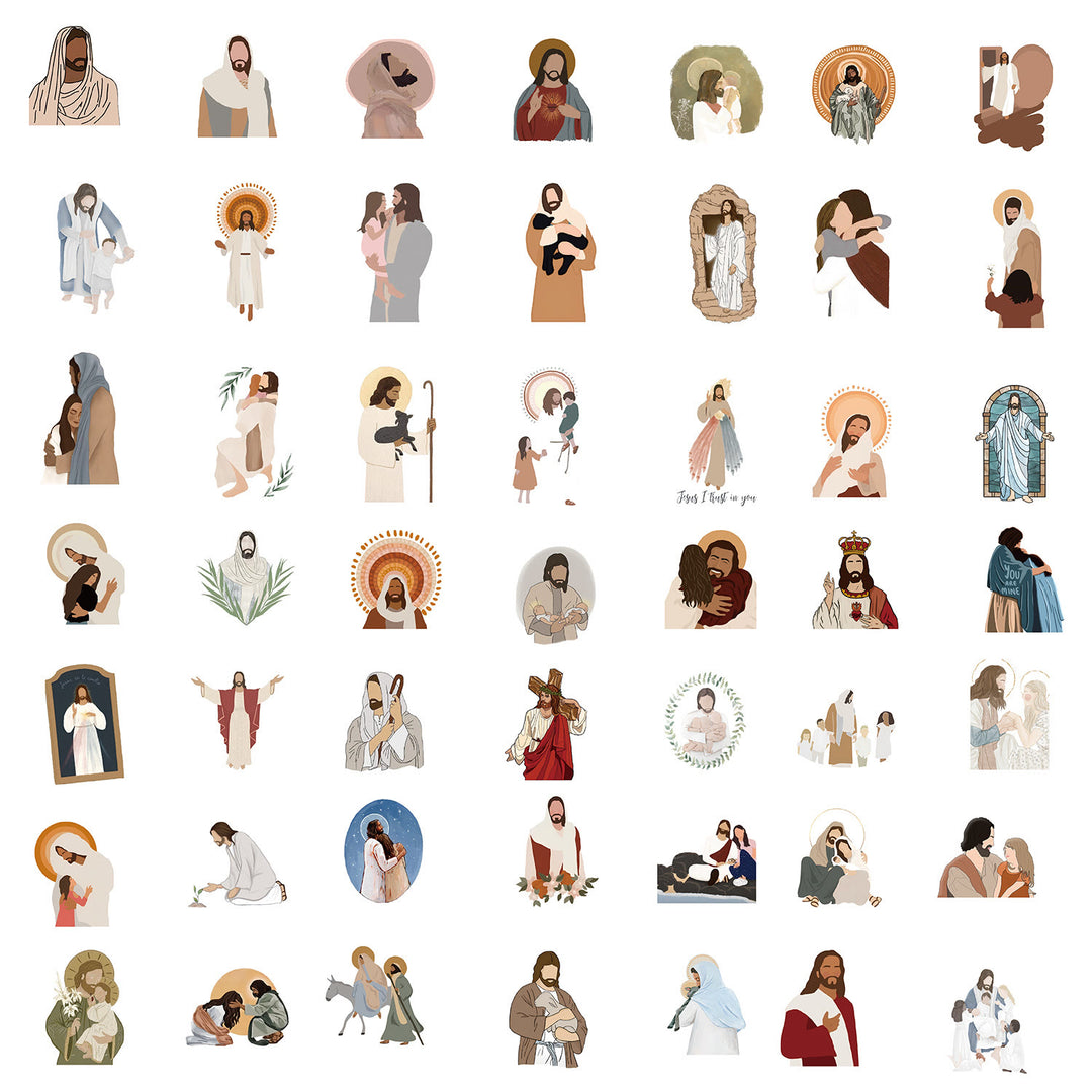 Autocollants Jésus Histoire du Christ à faire soi-même, imperméables - image 5