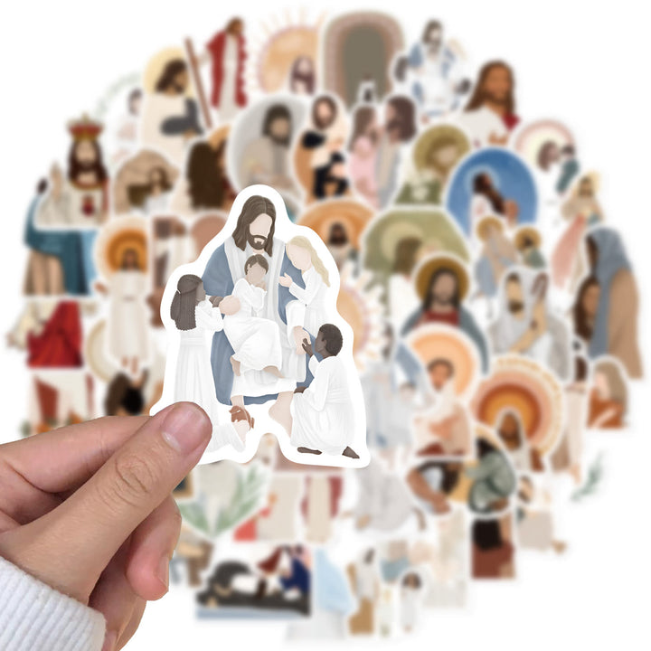 Autocollants Jésus Histoire du Christ à faire soi-même, imperméables - image 1