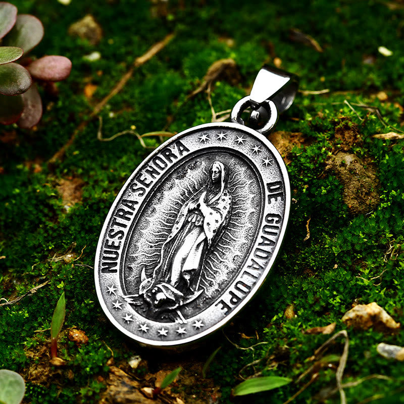 Christianartworkshop Sainte Patronne : Collier Notre-Dame de Guadalupe - Argent - image 0