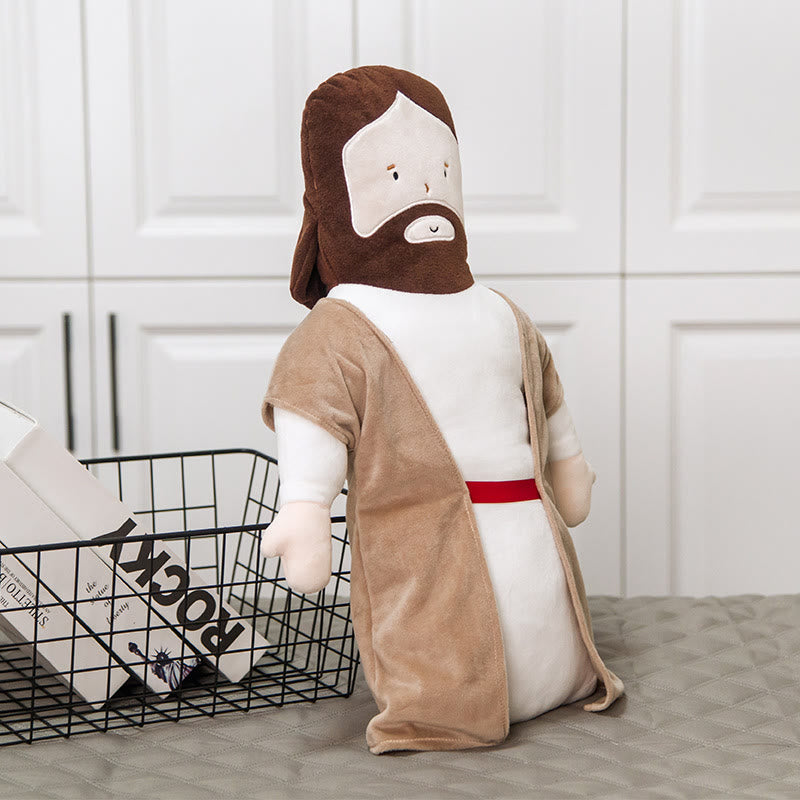 Poupée Jésus en peluche, oreiller repose-tête Jésus. - image 1