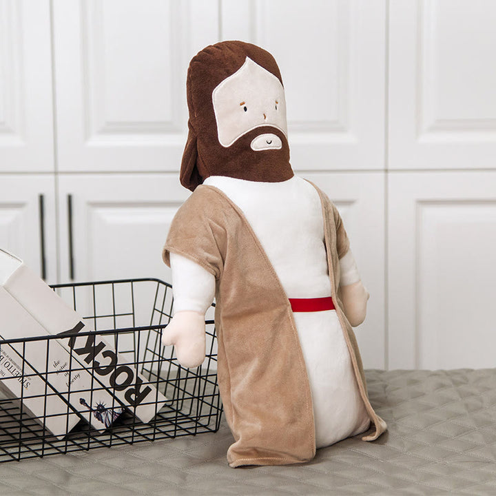 Poupée Jésus en peluche, oreiller repose-tête Jésus. - image 1