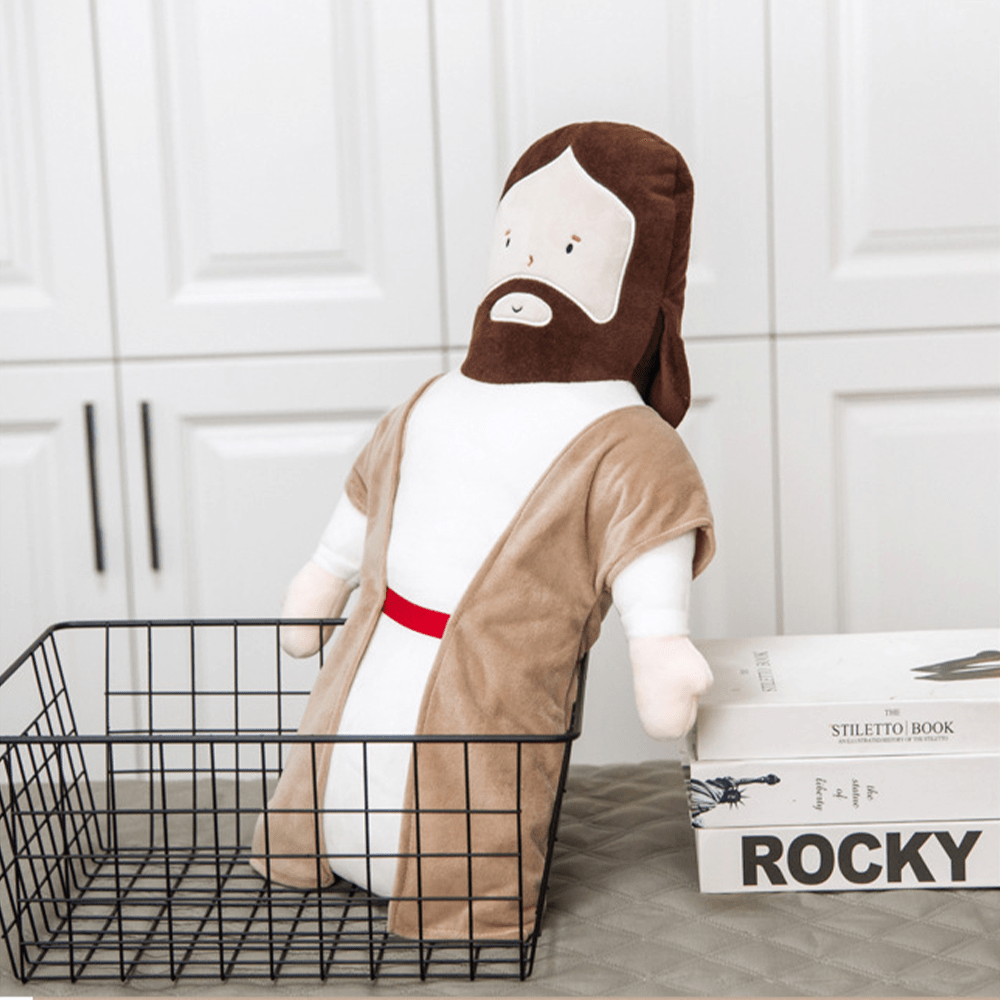 Poupée Jésus en peluche, oreiller repose-tête Jésus. - image 2