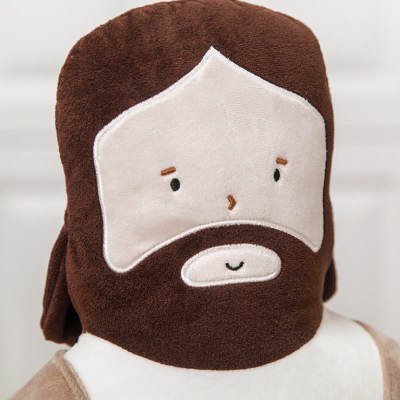 Poupée Jésus en peluche, oreiller repose-tête Jésus. - image 3