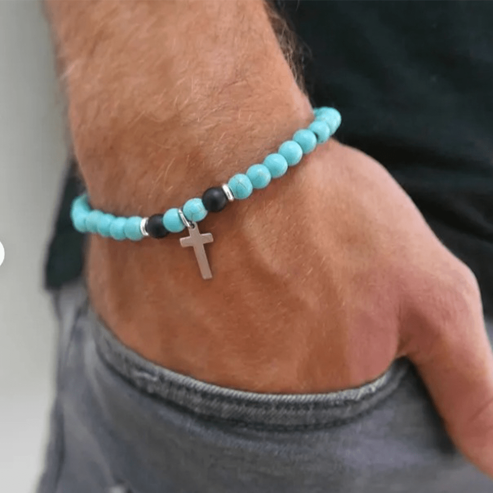 Bracelet extensible turquoise Blessing de Christianartworkshop - image 1