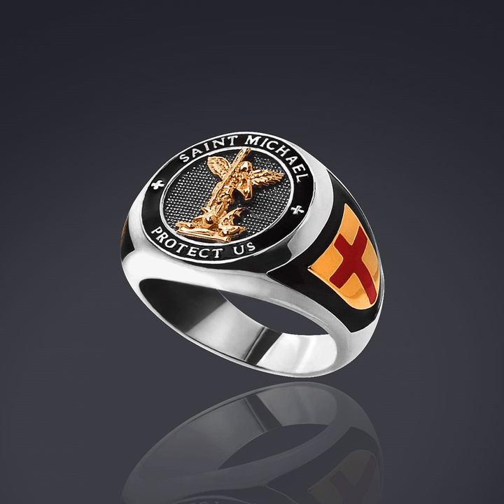 Christianartworkshop Bague de protection Saint Michel Archange - image 2