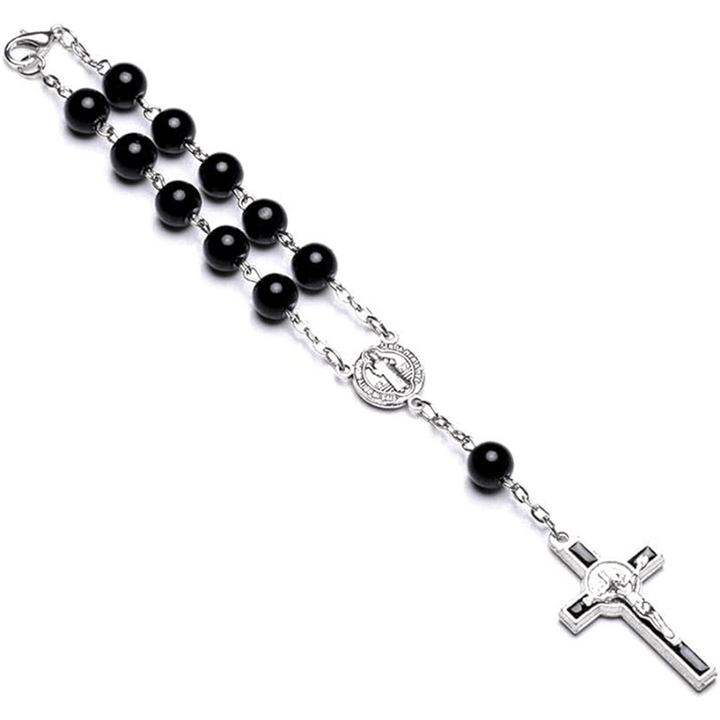 Bracelet chapelet de poche en perles, fait main - image 3