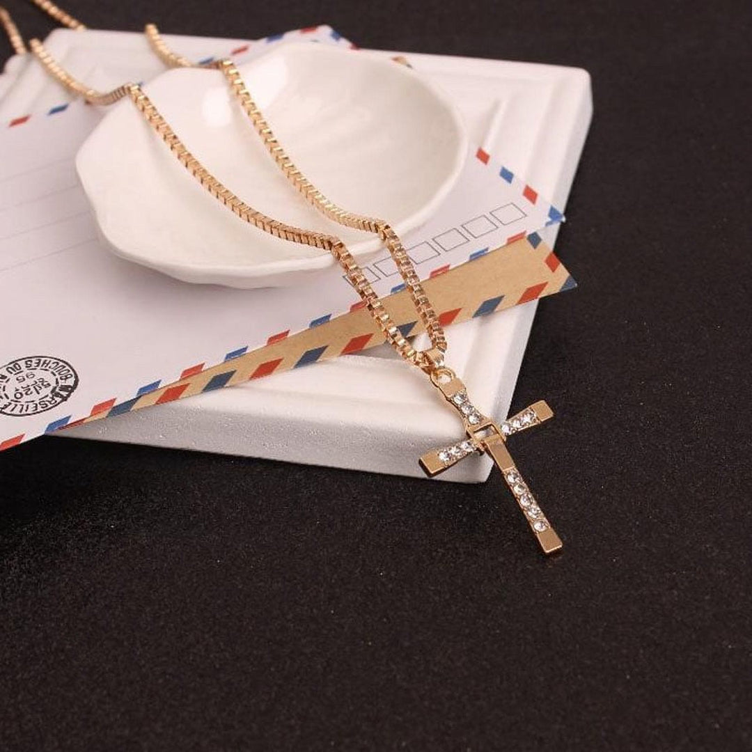 Christianartworkshop Collier pendentif croix en cristal - image 7