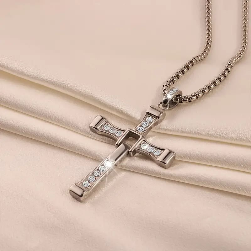 Christianartworkshop Collier pendentif croix en cristal - image 3