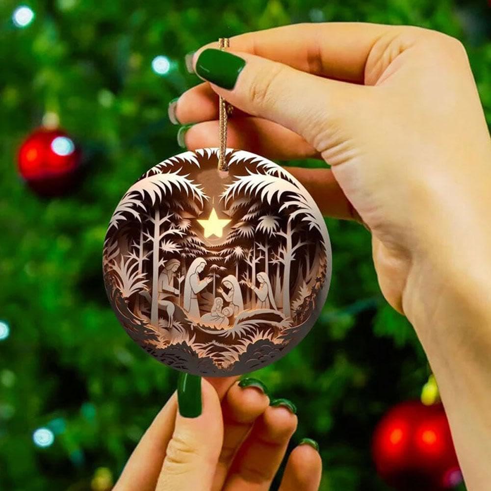 Christianartworkshop Décorations de Noël représentant la Nativité : La naissance de Jésus (6 options) - image 10