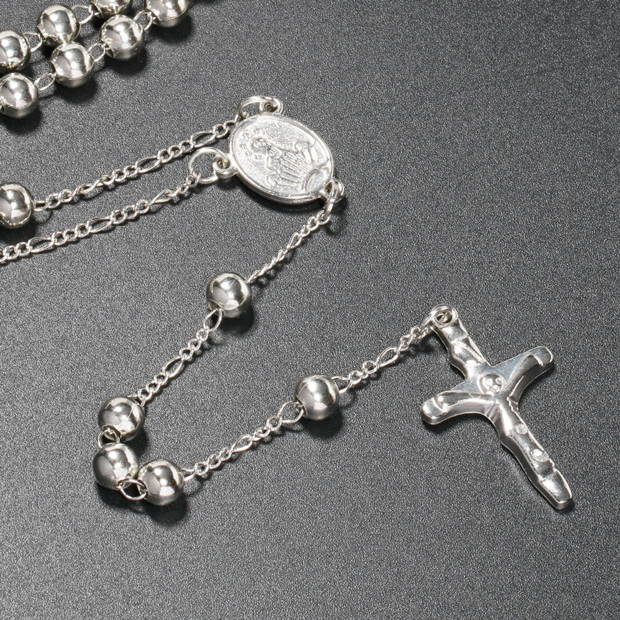 Chapelet chrétien avec longue chaîne en forme de croix de Jésus - image 5