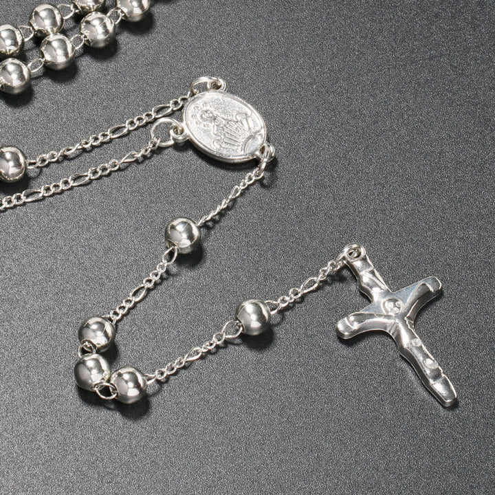 Chapelet chrétien avec longue chaîne en forme de croix de Jésus - image 5