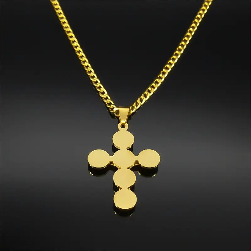 Christianartworkshop Collier pendentif Croix de Saint Benoît - image 3