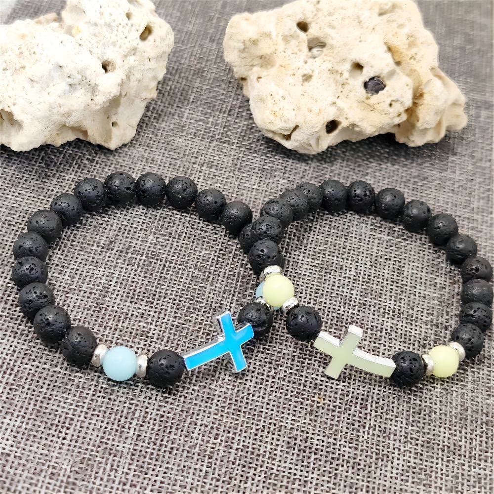 Bracelet croix phosphorescent Christianartworkshop - image 1