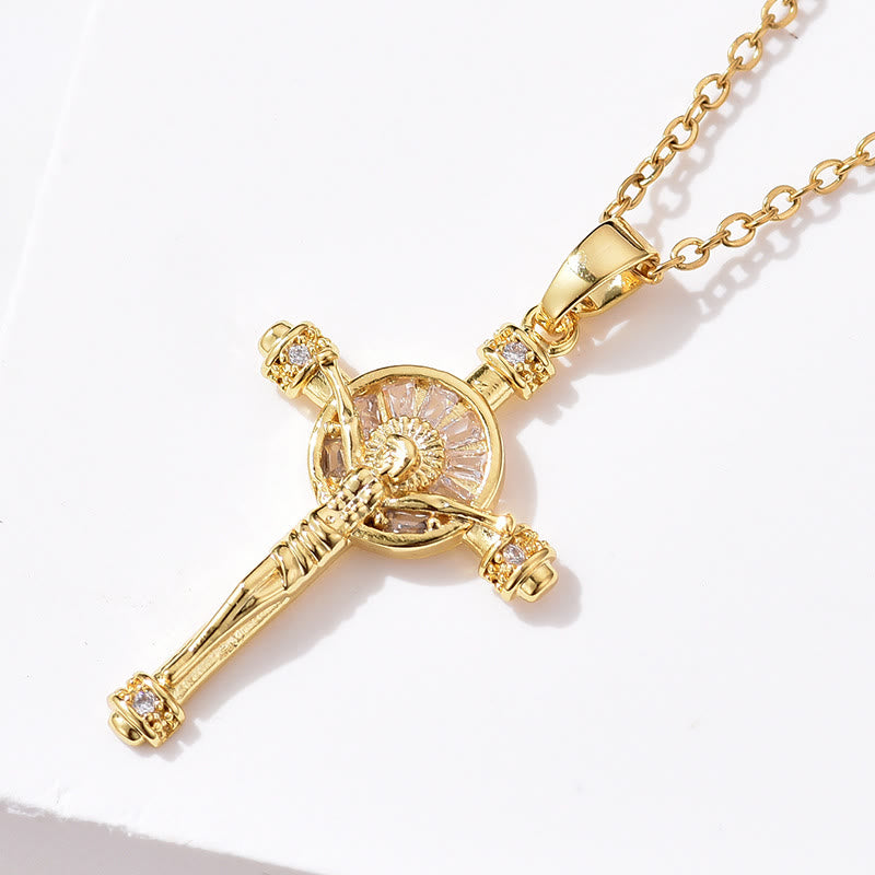 Christianartworkshop Croix de Jésus Crucifix Collier de Foi Chrétienne - image 2