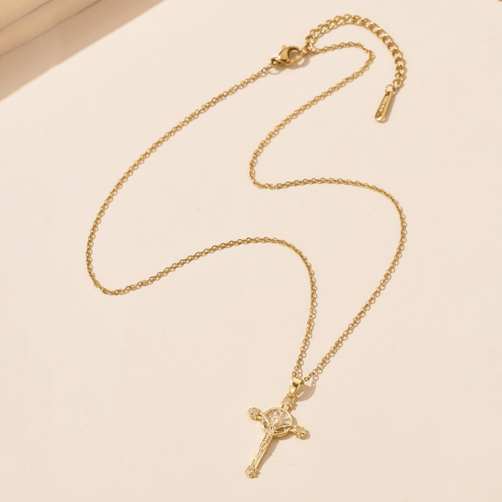 Christianartworkshop Croix de Jésus Crucifix Collier de Foi Chrétienne - image 3