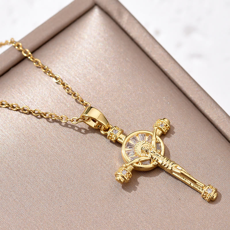 Christianartworkshop Croix de Jésus Crucifix Collier de Foi Chrétienne - image 1
