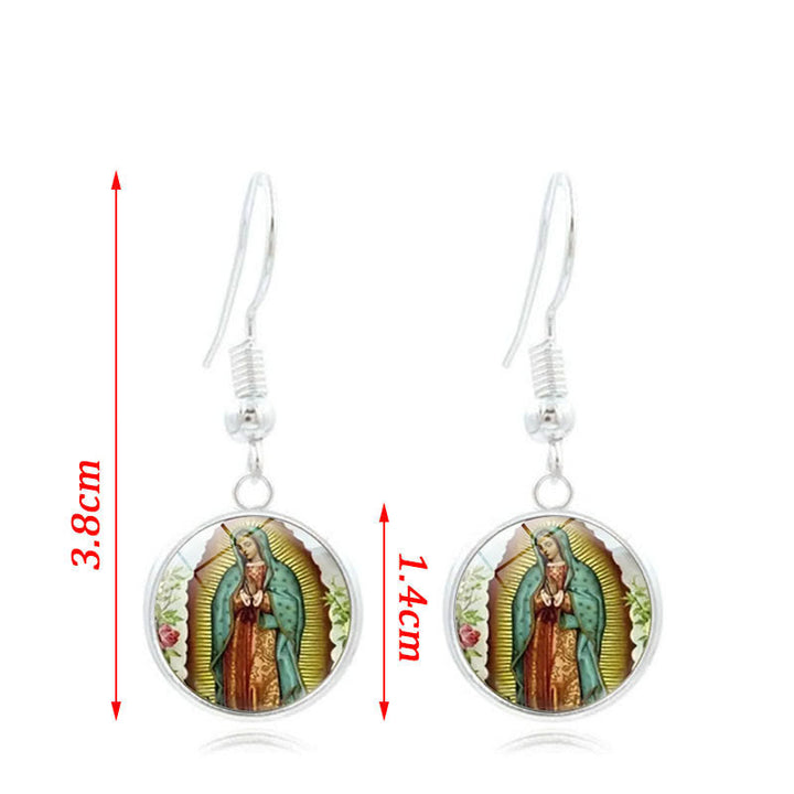 Christianartworkshop Que Dieu bénisse le coffret de bijoux en verre Rose de la Vierge Marie - image 9