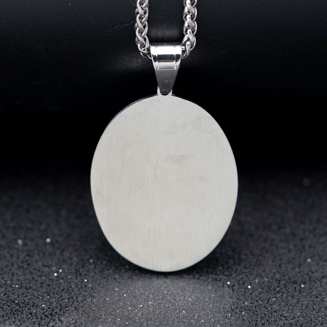 Christianartworkshop Collier pendentif religieux en acier inoxydable de la Vierge Marie - image 2