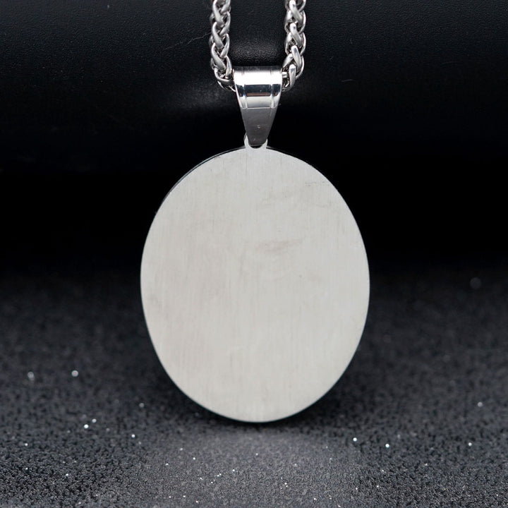 Christianartworkshop Collier pendentif religieux en acier inoxydable de la Vierge Marie - image 2