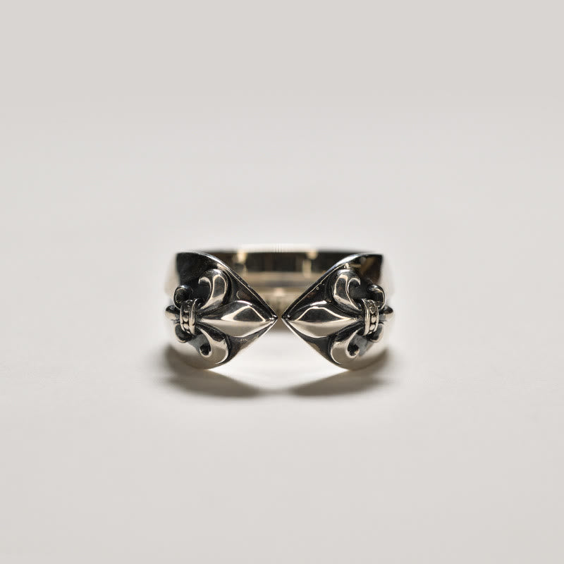 Bague croix iris médiévale rétro Christianartworkshop - image 1