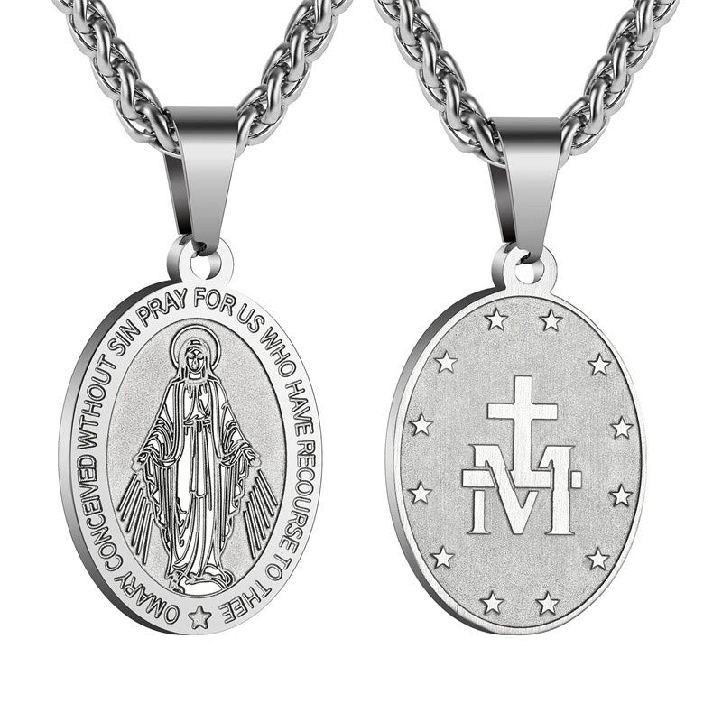 Christianartworkshop Pendentif Miraculeux Marie Collier religieux - image 5