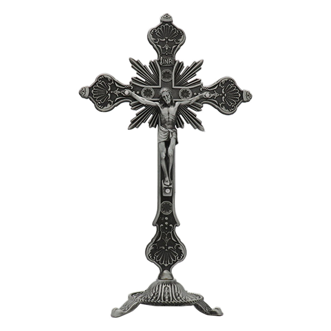 Crucifix décoratif représentant le Seigneur Jésus-Christ debout - Argent - image 5