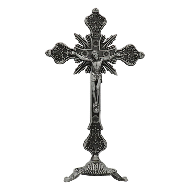 Crucifix décoratif représentant le Seigneur Jésus-Christ debout - Argent - image 5