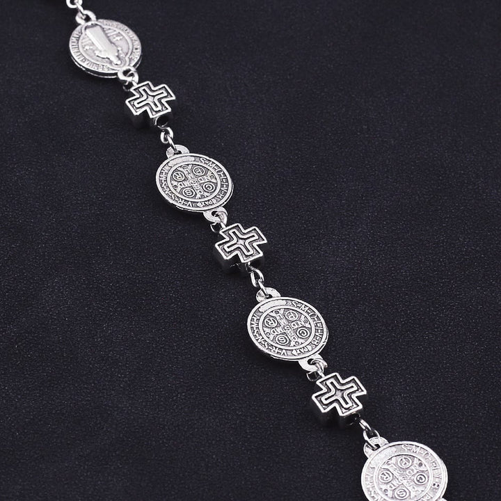 Bracelet de protection Croix Médaille Saint Benoît de Christianartworkshop - image 5