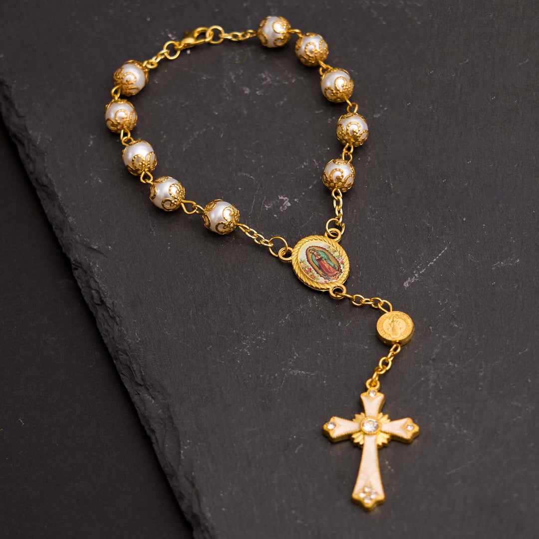 Bracelet chapelet gracieux et polyvalent Notre-Dame de Guadalupe - image 4