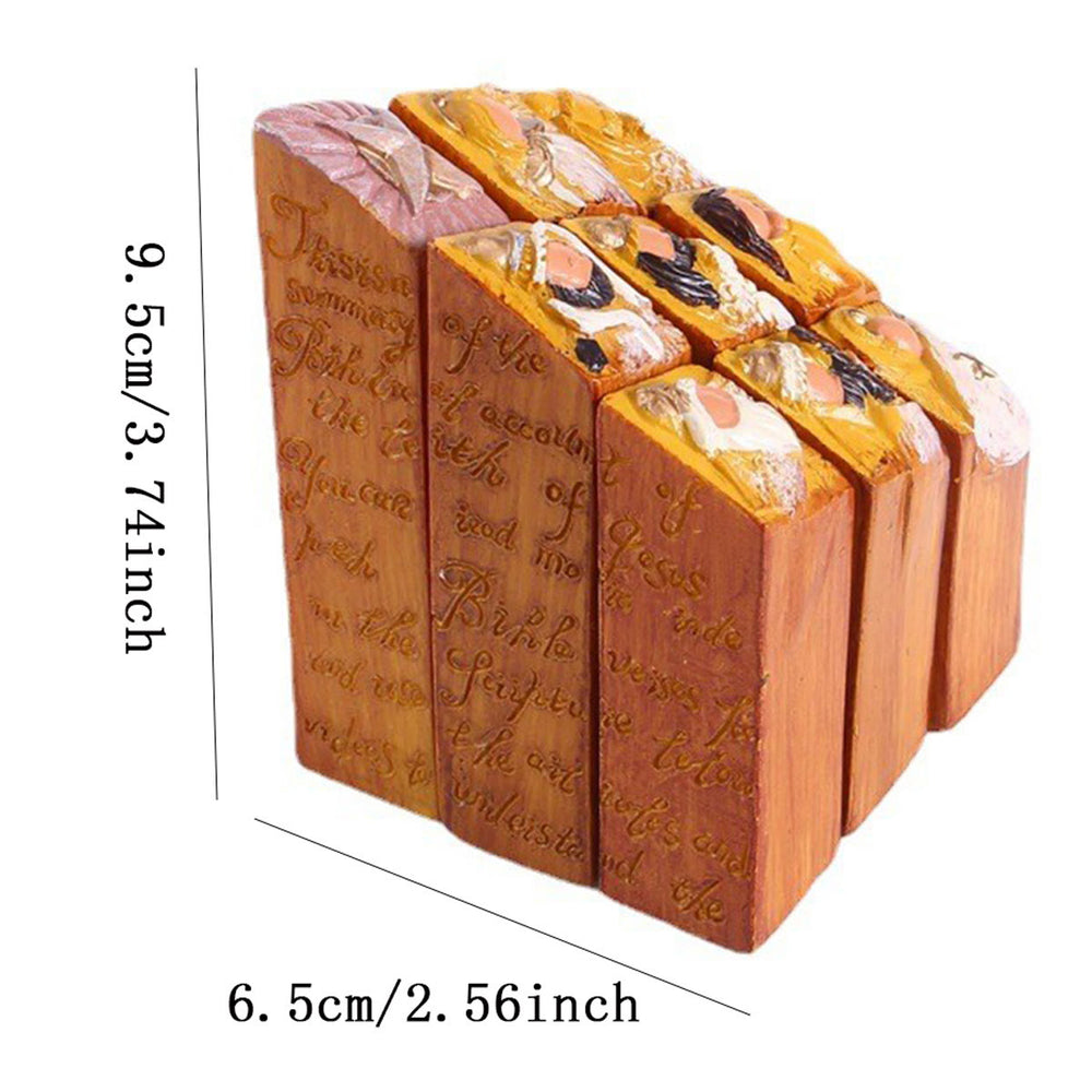 Christianartworkshop Ensemble de 9 statues de piliers de la Nativité du Ciel - image 1