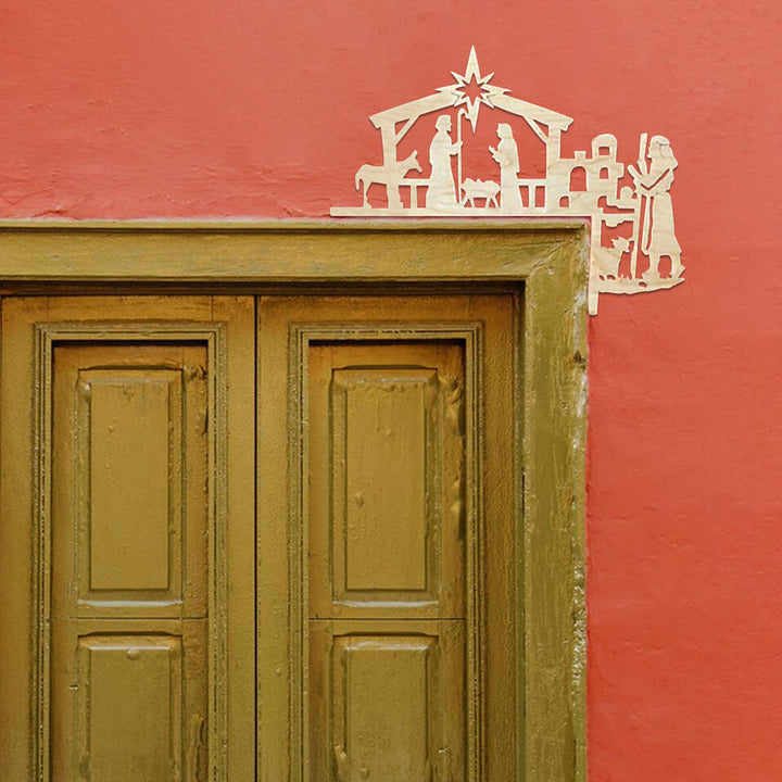 Christianartworkshop Cadre de porte ornemental de scène de la Nativité - image 2