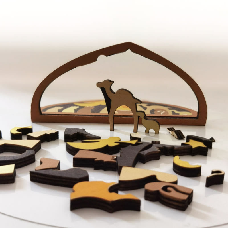 Puzzle en bois Crèche - image 1
