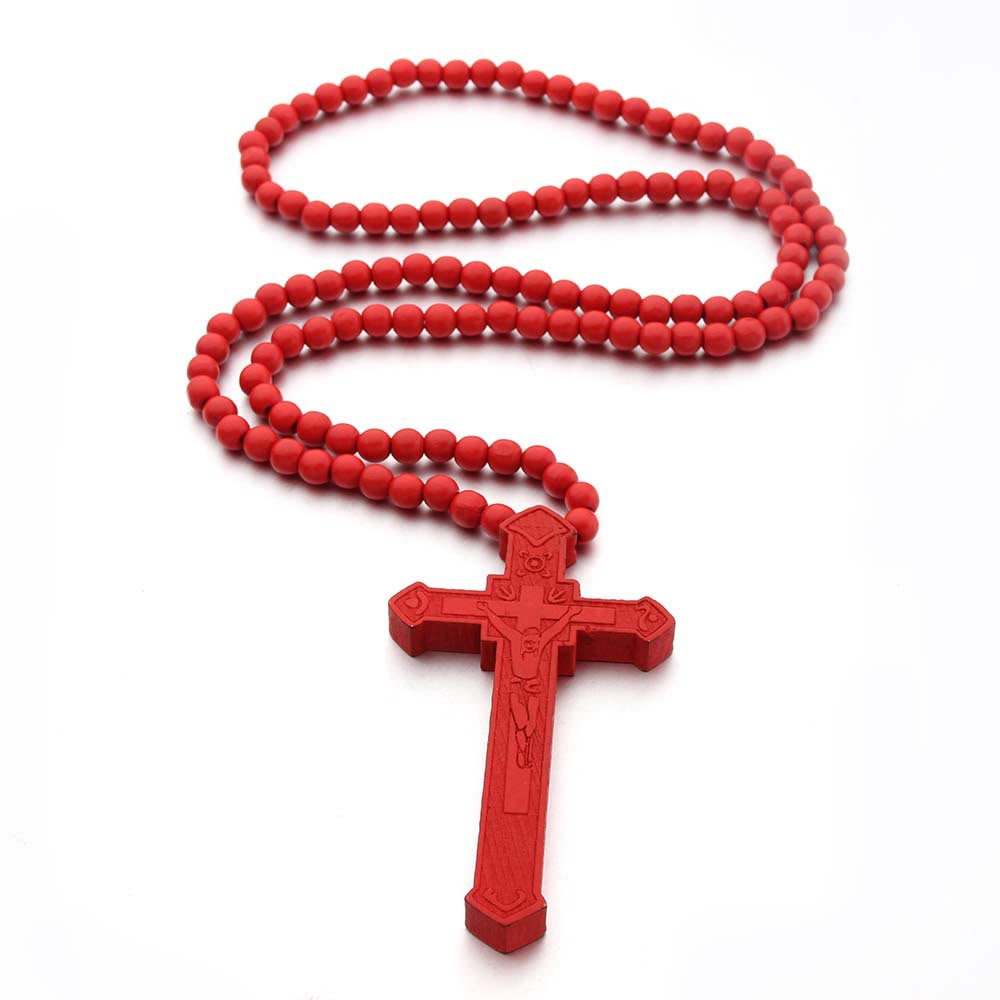 Christianartworkshop Collier en bois en forme de croix de Jésus - image 6
