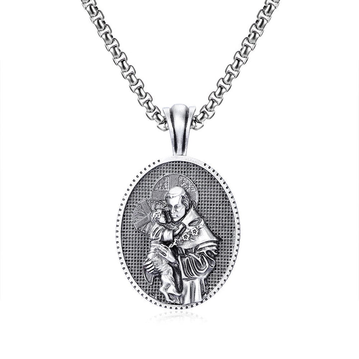ChristianartworkshopCollier pendentif Saint Antoine et l'Enfant Jésus - image 4