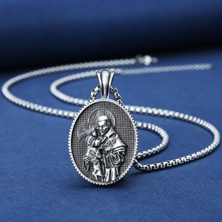 ChristianartworkshopCollier pendentif Saint Antoine et l'Enfant Jésus - image 1