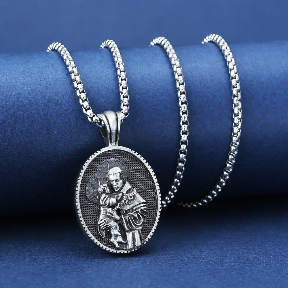 ChristianartworkshopCollier pendentif Saint Antoine et l'Enfant Jésus - image 2