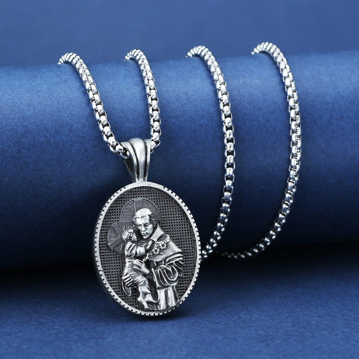 ChristianartworkshopCollier pendentif Saint Antoine et l'Enfant Jésus - image 2
